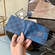  Louis Vuitton Multiple Wallet Damier Graphite Canvas in Blue N60434 - 3