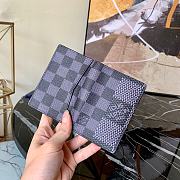 Louis Vuitton Pocket Organizer Black Damier Graphite 3D Coated Canvas N60441 - 5