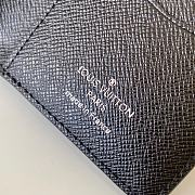 Louis Vuitton Pocket Organizer Black Damier Graphite 3D Coated Canvas N60441 - 2