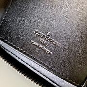 Louis Vuitton Men's Zippy Wallet Vertical in Damier 3D Leather N60442 Aqua Green - 6