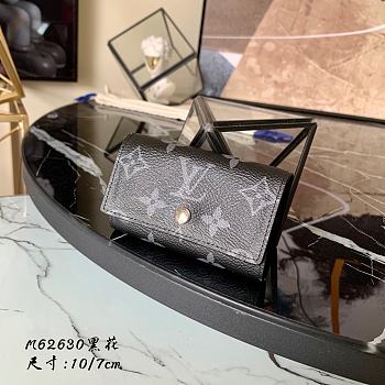Louis Vuitton Monogram Canvas 6 Key Holder Key Ring Armagnag M62630 in Black