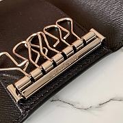 Louis Vuitton Damier Canvas 6 Key Holder Key Ring Armagnag M62662 in Black - 5