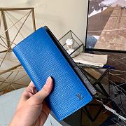 Louis Vuitton Brazza Wallet Epi Leather in Blue M80788 - 3