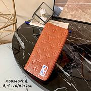 LVxNBA Zippy Wallet Vertical in Brown M80548 - 1