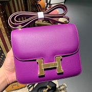 Hermès Constance Mini Purple Bag - 19 cm - 1