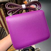 Hermès Constance Mini Purple Bag - 19 cm - 2
