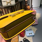 Hermès Constance Mini Amber Yellow Bag - 19 cm - 3