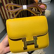 Hermès Constance Mini Amber Yellow Bag - 19 cm - 1