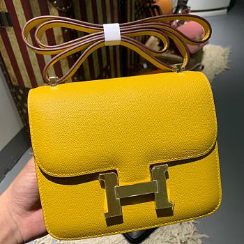 Hermès Constance Mini Amber Yellow Bag - 19 cm