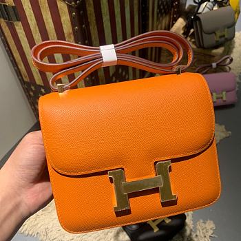 Hermès Constance Mini Orange Bag - 19 cm