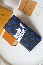 Louis Vuitton Brazza Wallet M80801 Blue - 1