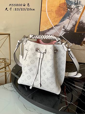 Louis Vuitton Muria Bag Mahina Leather M55800 White