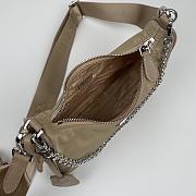 Prada Nylon Hobo 1BH204 Dark Beige - 2