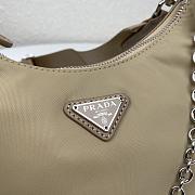 Prada Nylon Hobo 1BH204 Dark Beige - 6