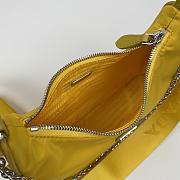 Prada Nylon Hobo 1BH204 Yellow  - 3