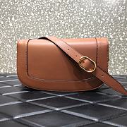 Valentino Supervee crossbody calfskin bag in brown 26.5cm - 3