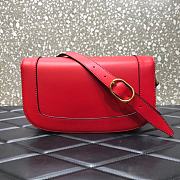 Valentino Supervee crossbody calfskin bag in red 26.5cm - 4