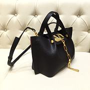 Valentino Garavani Small Vlogo Escape Shopper Tote Black  - 4