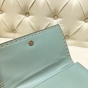 Valentino Garavani Rockstud Clutch Blue - 6