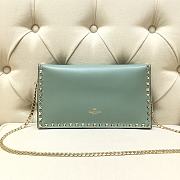 Valentino Garavani Rockstud Clutch Blue - 1