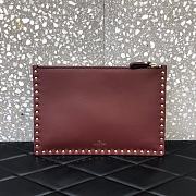 Valentino Handbag A1023 Burgundy  - 2