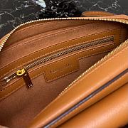 Saddle Double Pouch Cognac Goatskin  - 6