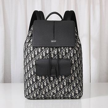Motion Backpack Beige and Black Dior Oblique Nylon and Black Grained Calfskin 1ESBA138YPN_H04E