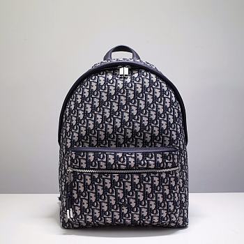 Rider Backpack Beige and Black Dior Oblique Jacquard 1VOBA088YKY_H28E 