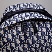 Dior Travel Backpack Blue Dior Oblique Jacquard M6104STZQ_M928  - 3