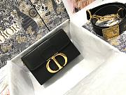 Dior 30 Montaigne Box Bag Black  - 1