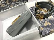 Dior 30 Montaigne Box Bag Gray  - 5