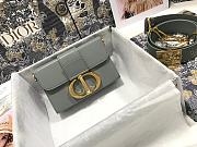 Dior 30 Montaigne Box Bag Gray  - 1