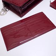 Dior Caro Belt Pouch With Chain Brick Red Supple Cannage Calfskin S5091UWHC_M56R  - 4