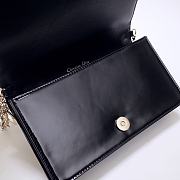 Dior Caro Belt Pouch With Chain Black Supple Cannage Calfskin S5091UWHC_M900 - 6