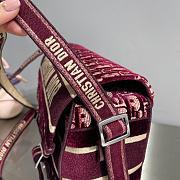 Diorcamp Bag Burgundy Dior Oblique Embroidery M1291VRIW_M974  - 3
