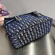 Diorcamp Bag Blue Dior Oblique Embroidery   - 5