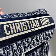 Diorcamp Bag Blue Dior Oblique Embroidery   - 6