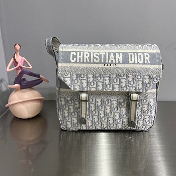 Diorcamp Bag Gray Dior Oblique Embroidery M1291VRIW_M932 