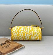 Fendi FF Vertigo-Print Mini Bag Yellow - 1