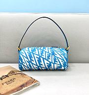 Fendi FF Vertigo-Print Mini Bag Blue - 1