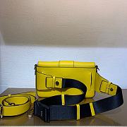 Baguette Yellow Leather Bag  - 5