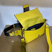 Baguette Yellow Leather Bag  - 6
