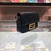 Baguette Black Leather Bag 8BS017A72VF15ZW  - 5