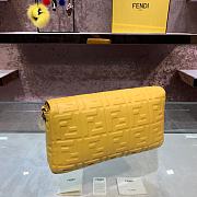 Baguette Large Yellow Leather Bag   - 4