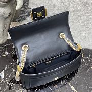 Baguette Chain Black Nappa Leather Bag 8BR783ACNXF15ZW - 5