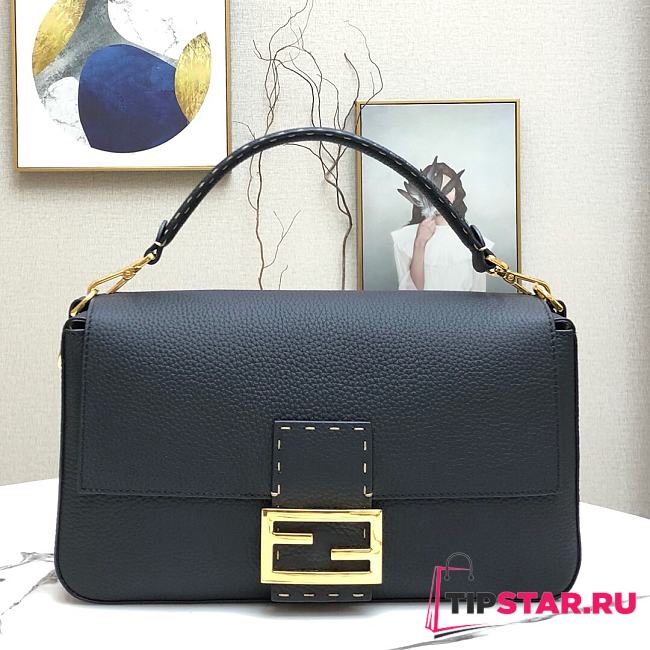 Fendi 3 Baguette Bag Black 33cm  - 1