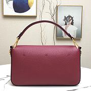 Fendi 3 Baguette Bag Wine Red 33cm  - 5