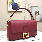 Fendi 3 Baguette Bag Wine Red 33cm  - 4