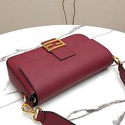 Fendi 3 Baguette Bag Wine Red 33cm  - 3