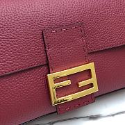 Fendi 3 Baguette Bag Wine Red 33cm  - 2